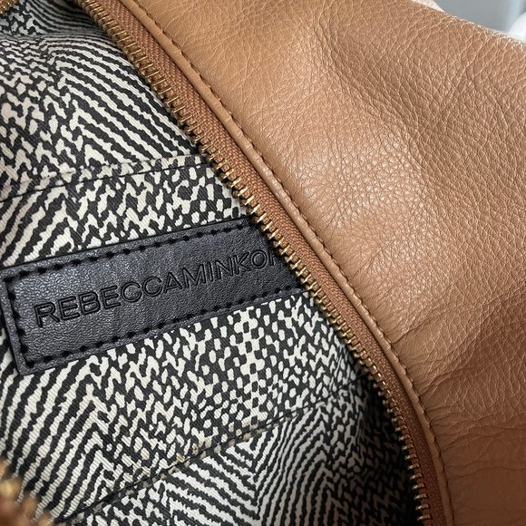 Rebecca Mincoff Julian Backpack - tan with gold hardware main image 6
